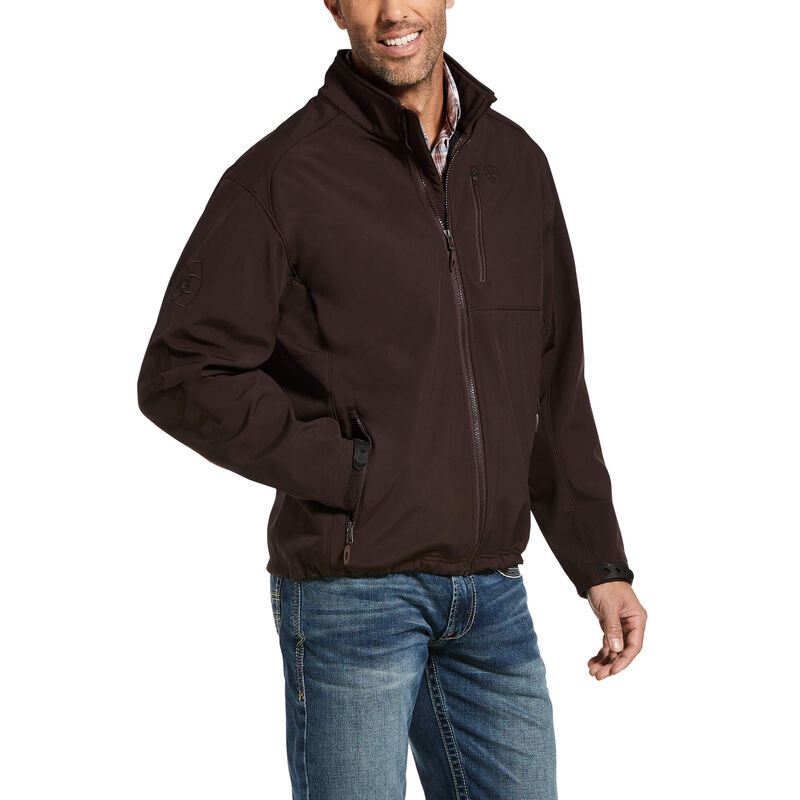 Chaqueta Ariat Logo 2.0 Patriot Softshell Water Resistant Marrones Oscuro Hombre - Chile 543-IOVBMP